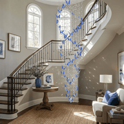 Elyndra LED K9 Crystal Column Chandelier