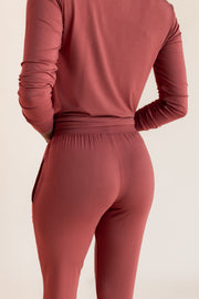 Women's Jogger Pajama Set in Ember