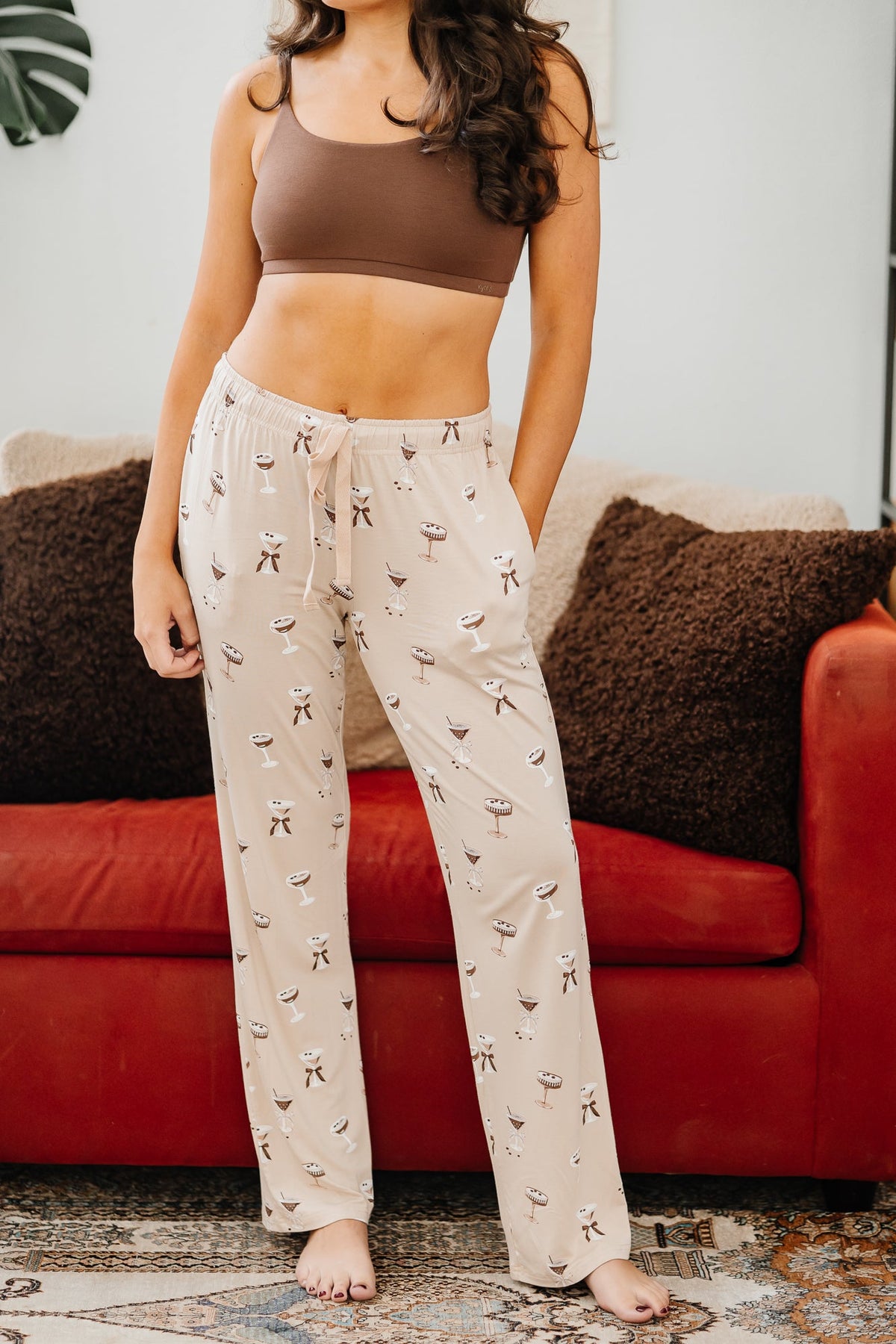 Women's Lounge Pants in Espresso Martini