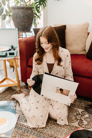 Women's Lounge Robe in Espresso Martini