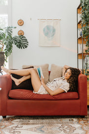 Women's Short Sleeve Pajama Set in Espresso Martini