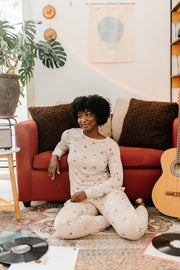 Women's Jogger Pajama Set in Espresso Martini