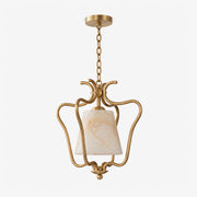 Filigree Alabaster Lantern Pendant Lamp