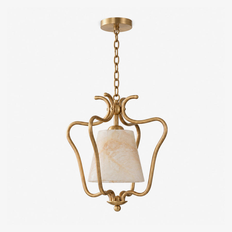 Filigree Alabaster Lantern Pendant Lamp