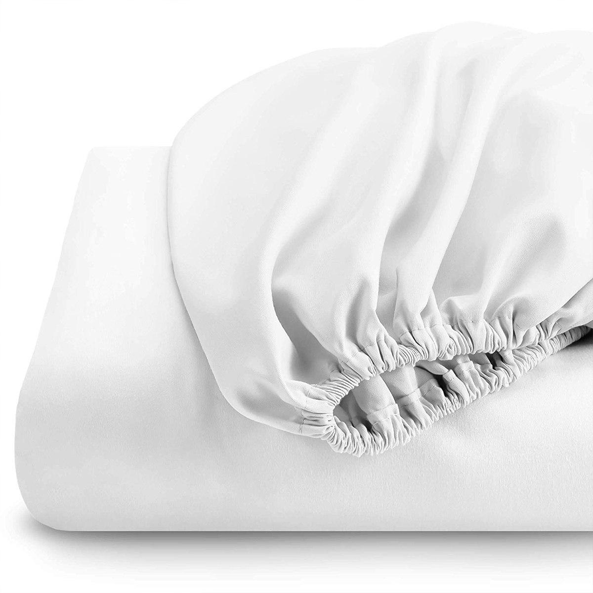 Top Split Flex King Fitted Sheet Only - Solid 340 Thread Count