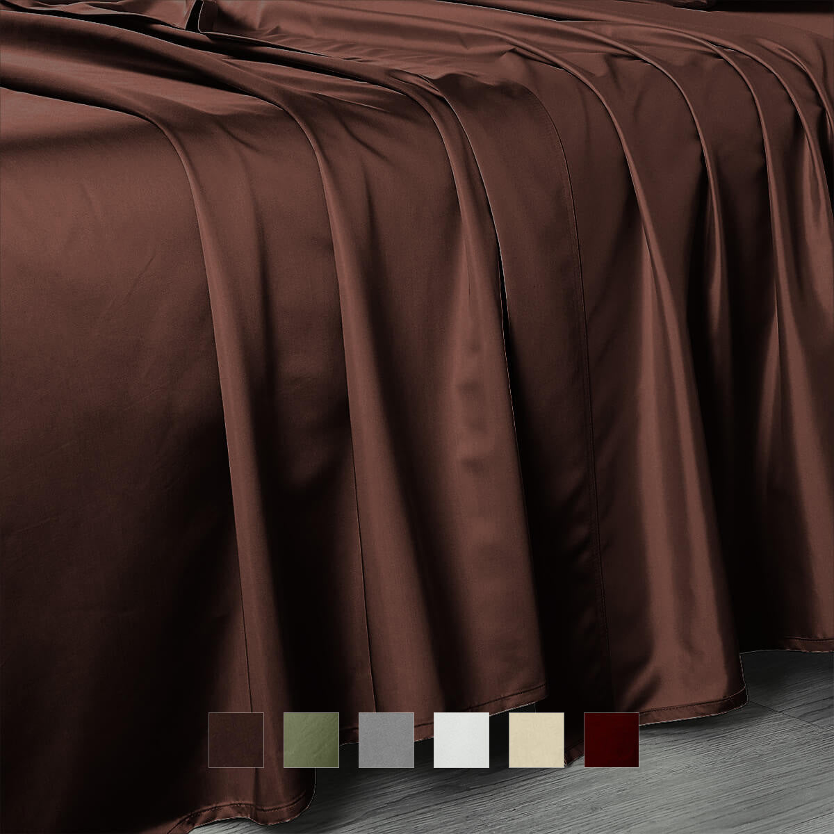 Queen Flat Sheet 102 X 112 Inches - Luxurious 608 Cotton