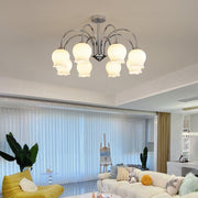 Floral Glass Chandelier