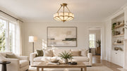 Flower Shape Glass Ceiling Light