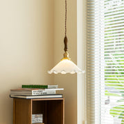 Flower Petals Swag Pendant Lamp