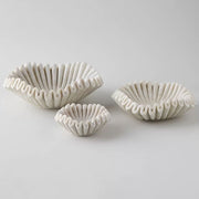 Flute Fold Stone Vessel Storage Tray