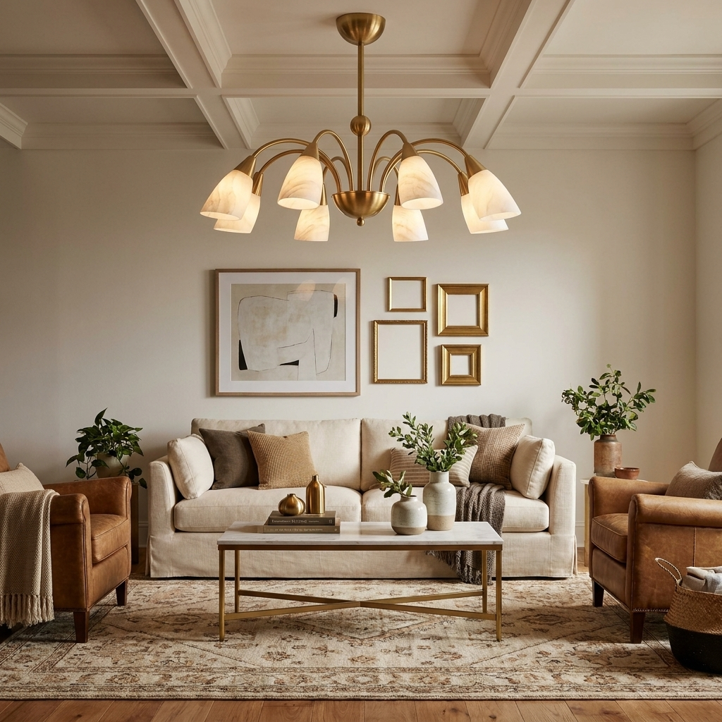Fontana Alabaster Chandelier