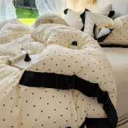 French Aesthetic Polka Dot Bedding Set