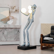 Gentleman Sculpture Floor Lamp