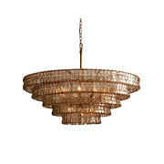 Ghiaccio Layered Glass Chandelier