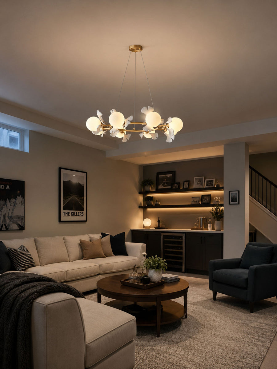 Gingko Orb Chandelier