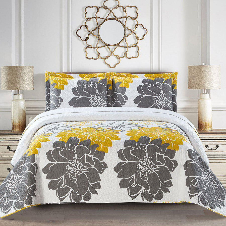Helena Gold Quilt - Bedspread Set