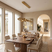 Gold Ribbon Chandelier