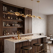 Gold Ribbon Chandelier