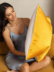 19Momme 100% Mulberry Silk Pillowcase - Two-tone Design