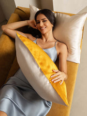 19Momme 100% Mulberry Silk Pillowcase - Two-tone Design
