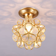Golden Bloom Ceiling Light