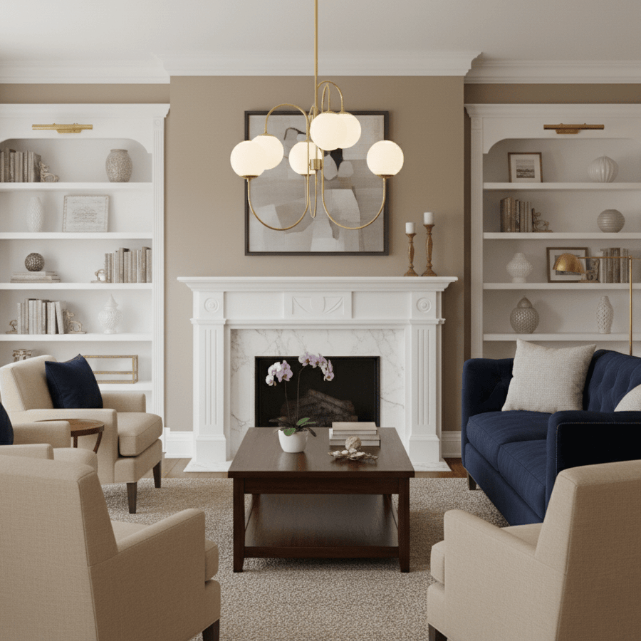Gooseneck Chandelier