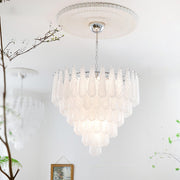 Grid Glass Waterfall Chandelier