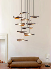Gyre Wood Blade Chandelier
