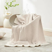 Sleepwyn Reversible Knit Throw Blanket Super Soft Plush