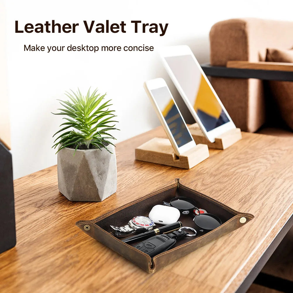 Sleepwyn Leather Catchall Tray