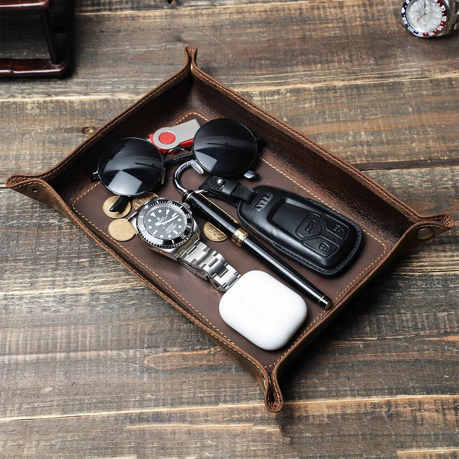 Sleepwyn Leather Catchall Tray
