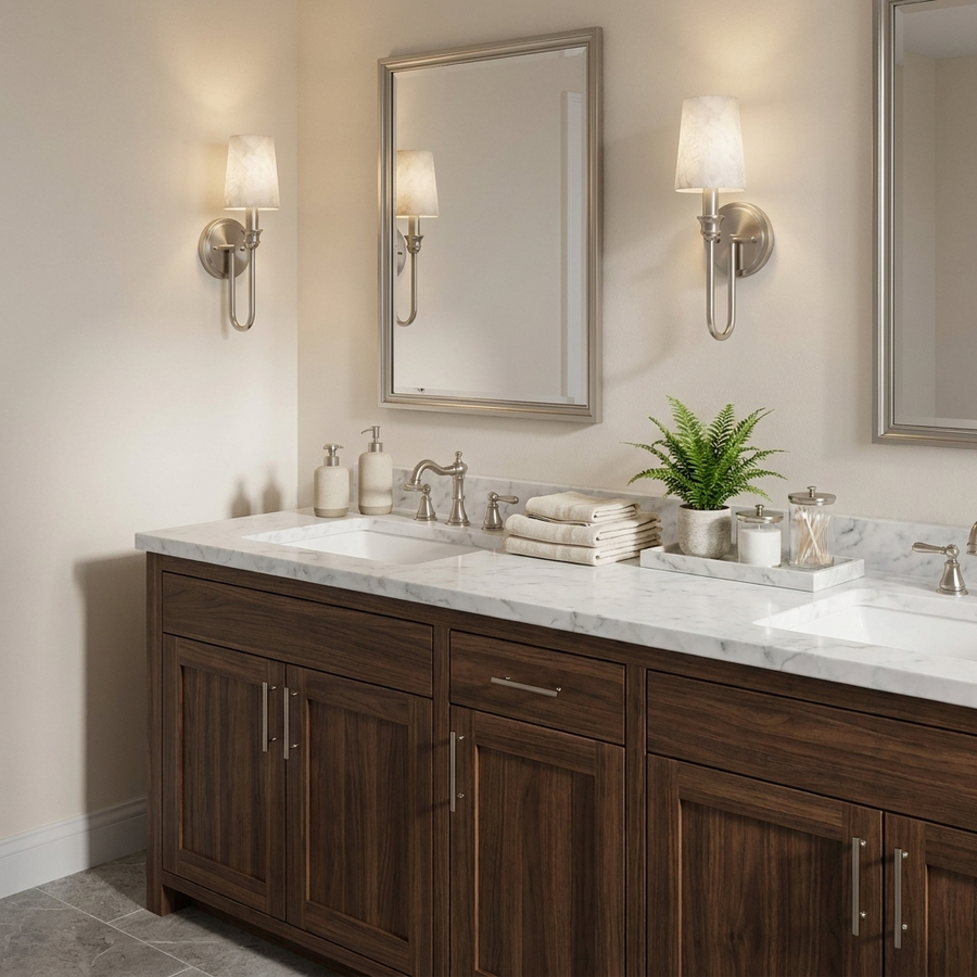 Harp Alabaster Wall Sconce