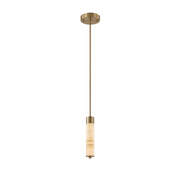Helix Alabaster Column Chandelier