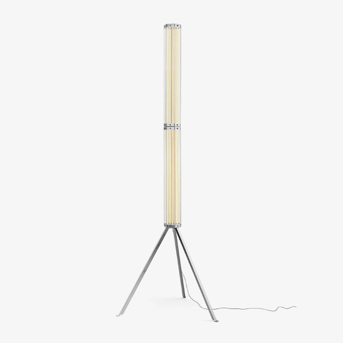 Hexagonal Glass Floor Lamp