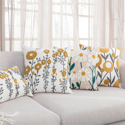 Spring Joy Embroidered Cushion Covers