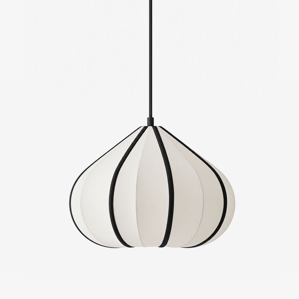 Husk Ribbed Stretch Fabric Pendant Lamp