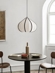 Husk Ribbed Stretch Fabric Pendant Lamp