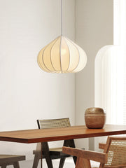 Husk Ribbed Stretch Fabric Pendant Lamp