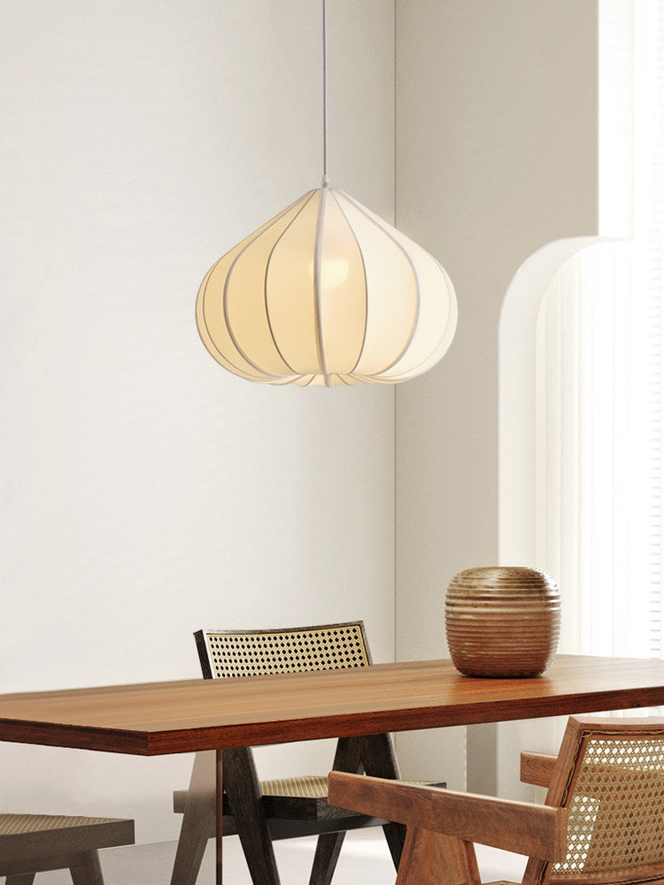 Husk Ribbed Stretch Fabric Pendant Lamp