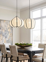 Husk Ribbed Stretch Fabric Pendant Lamp
