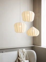 Husk Ribbed Stretch Fabric Pendant Lamp