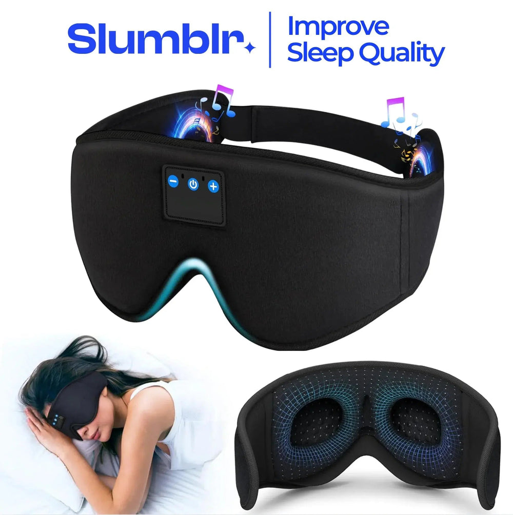 Sleepwyn Bluetooth Sleep Mask with Headphones 3D Contoured Design