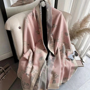 Sleepwyn Floral Cashmere-Feel Winter Scarf