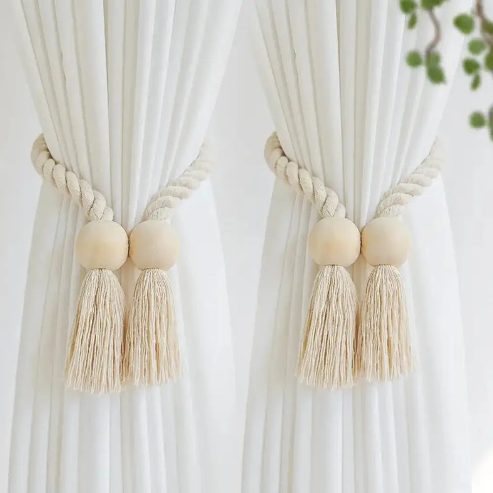 Sleepwyn Wooden Curtain Tiebacks (2Pcs)