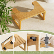 Sleepwyn Foldable Bamboo Toilet Stool Squat