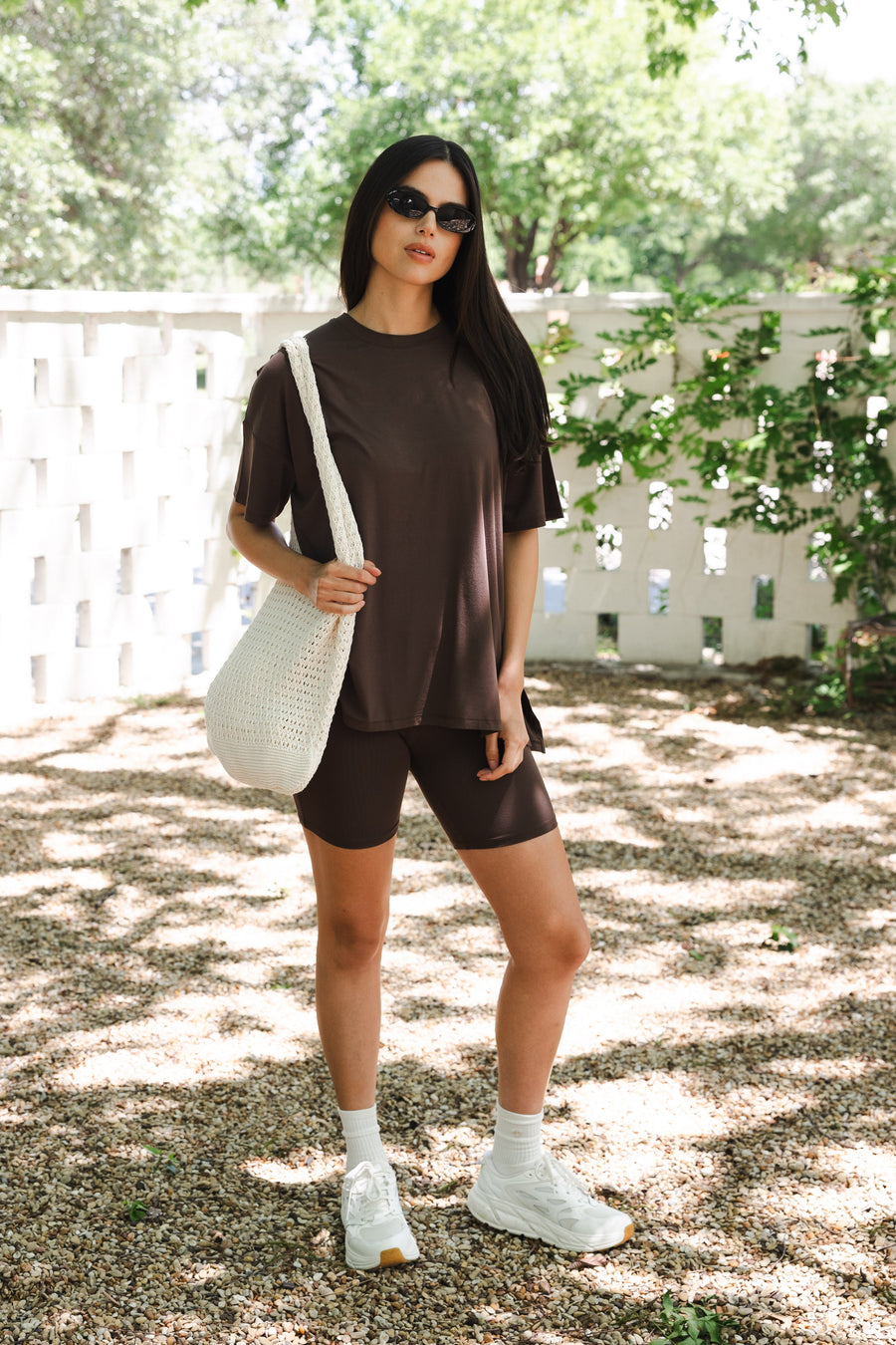 Women’s Biker Short Set in Espresso