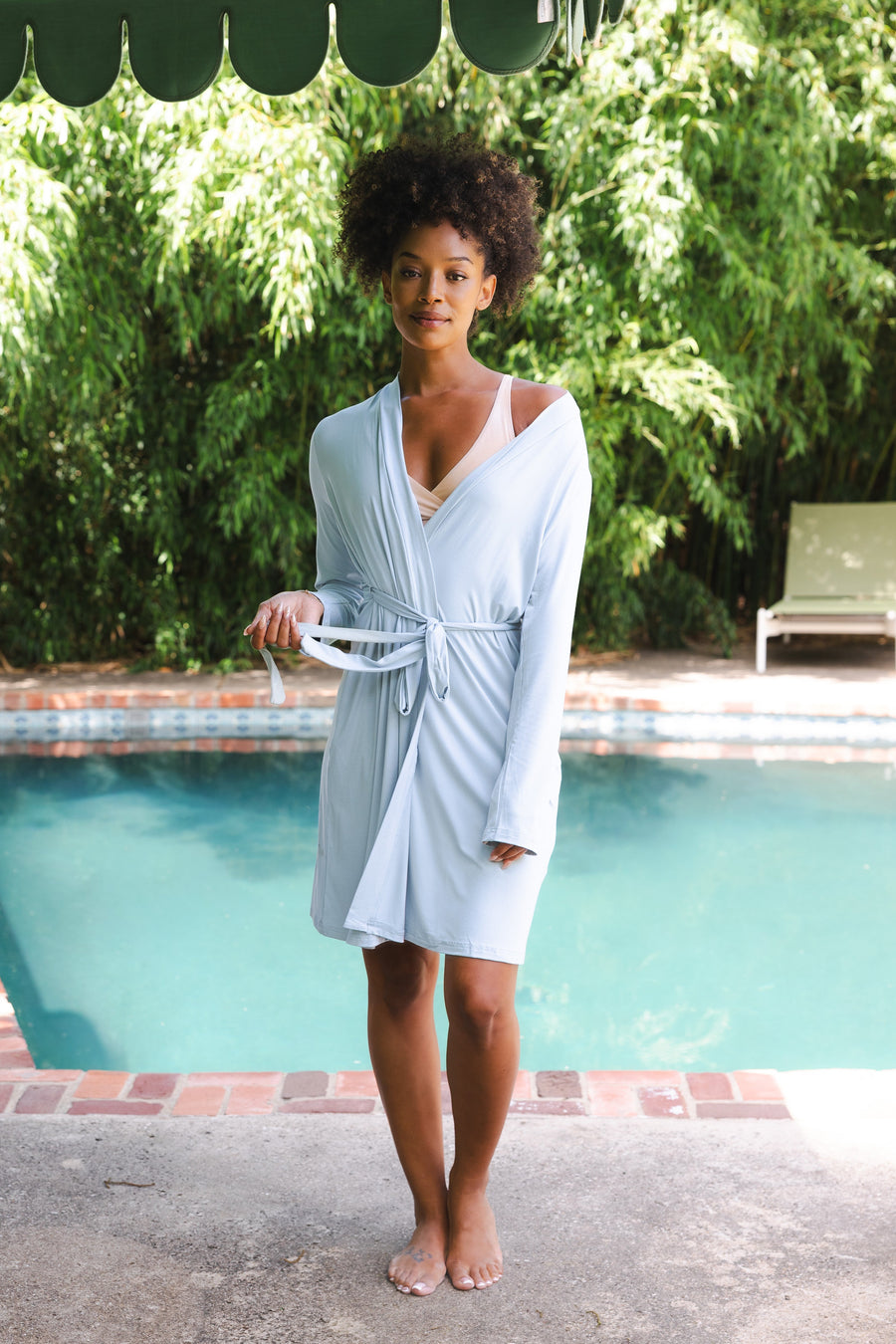 Women’s Lounge Robe in Fog