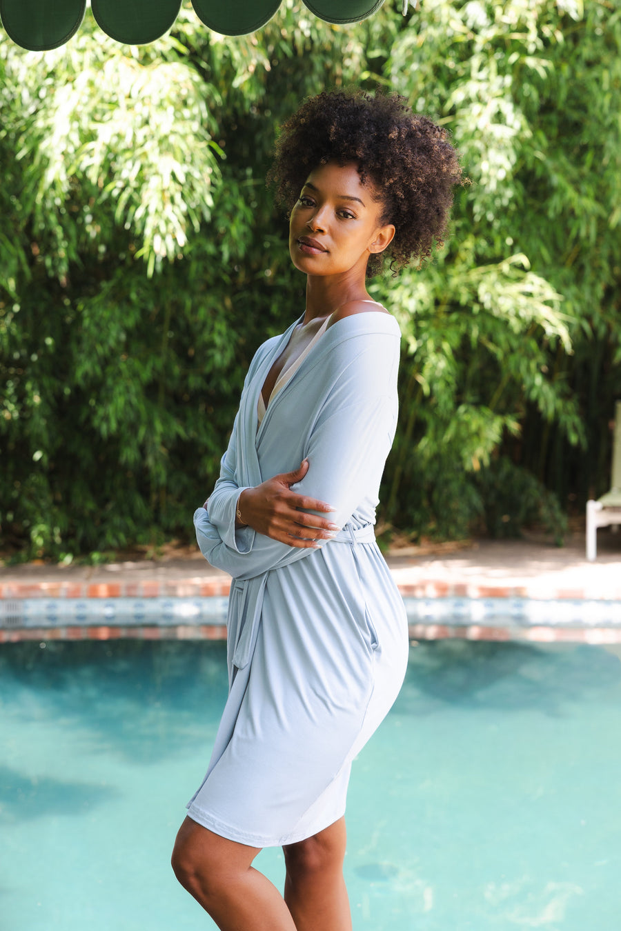 Women’s Lounge Robe in Fog
