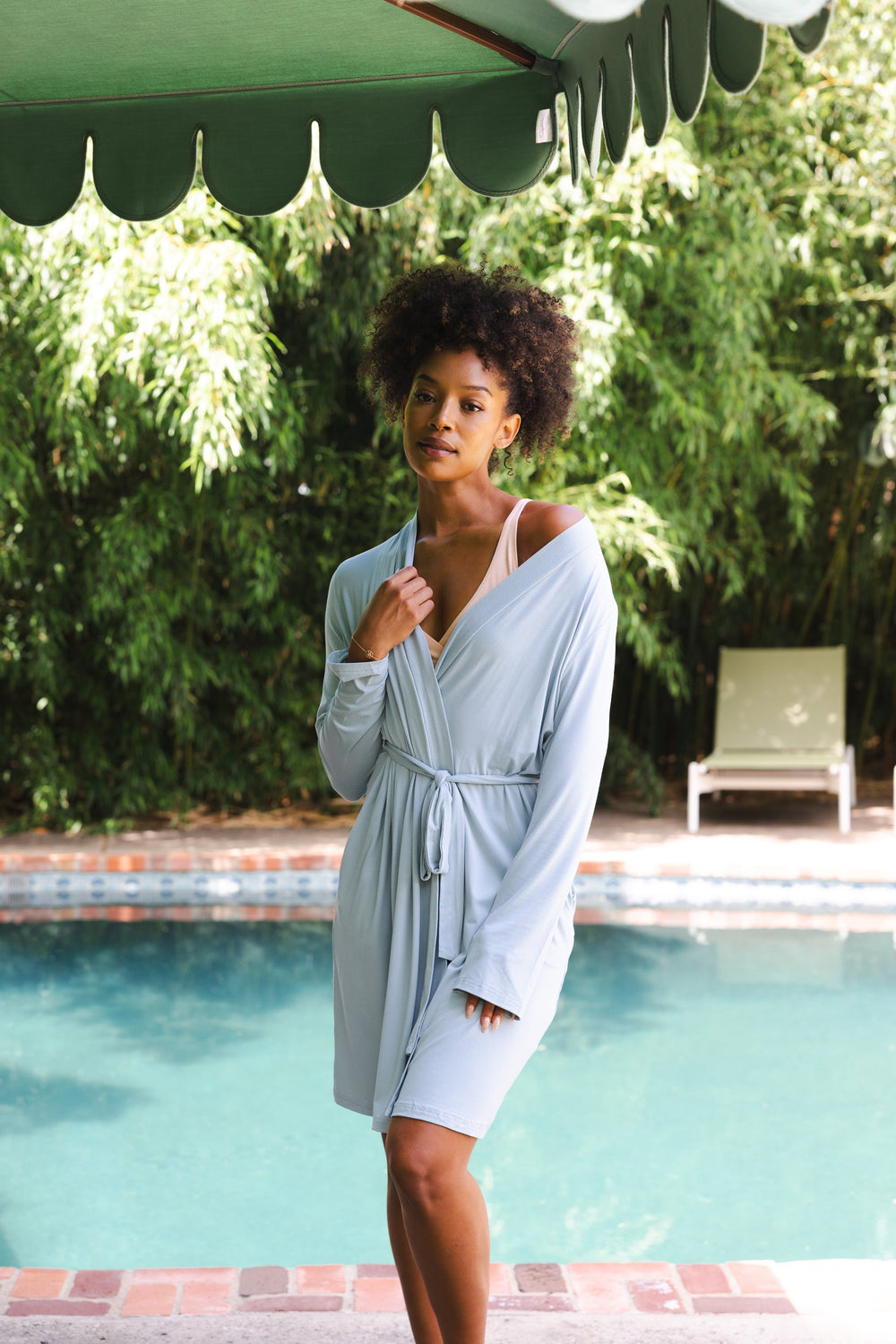 Women’s Lounge Robe in Fog