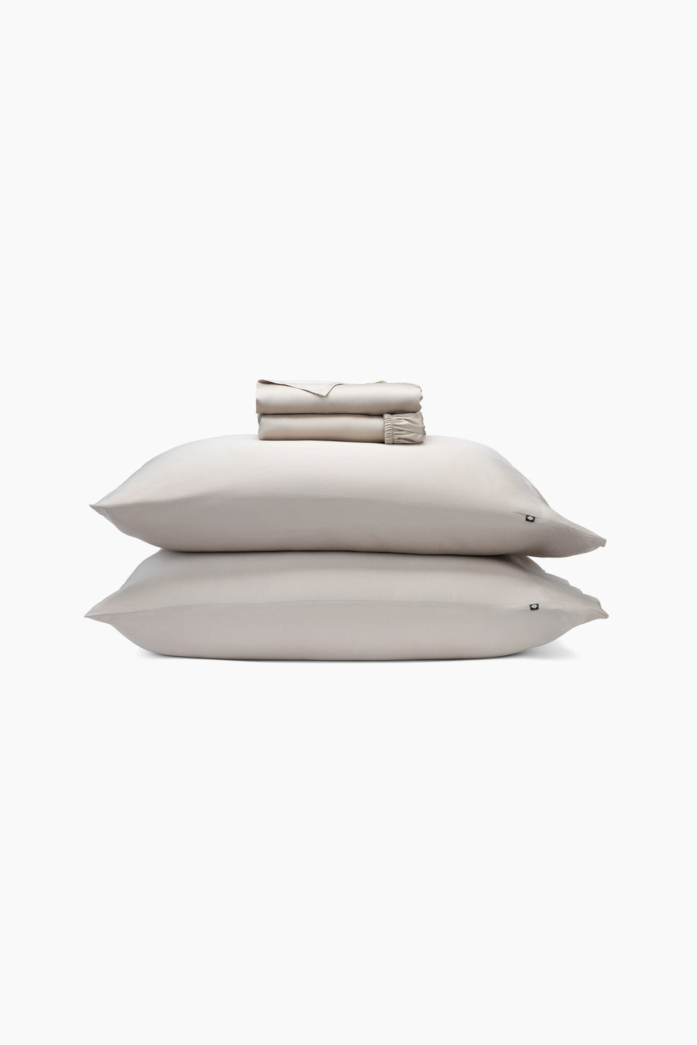 Bamboo Sateen Sheet Set in Sand Stone